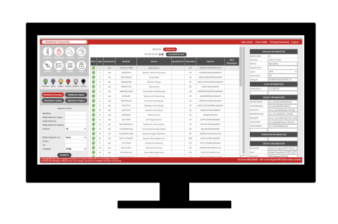 Dashboard with Data Edit