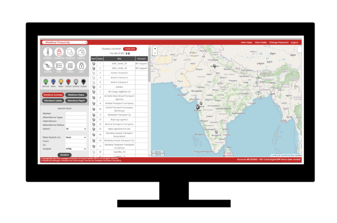 Dashboard with Map