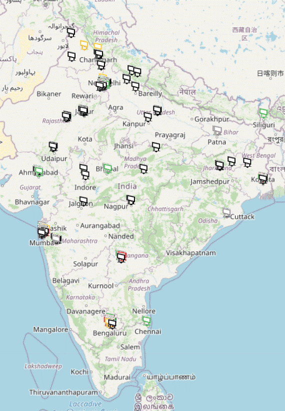 Map of Sites